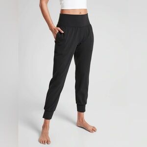Athleta Black High-Rise Leggings Salutation Jogger